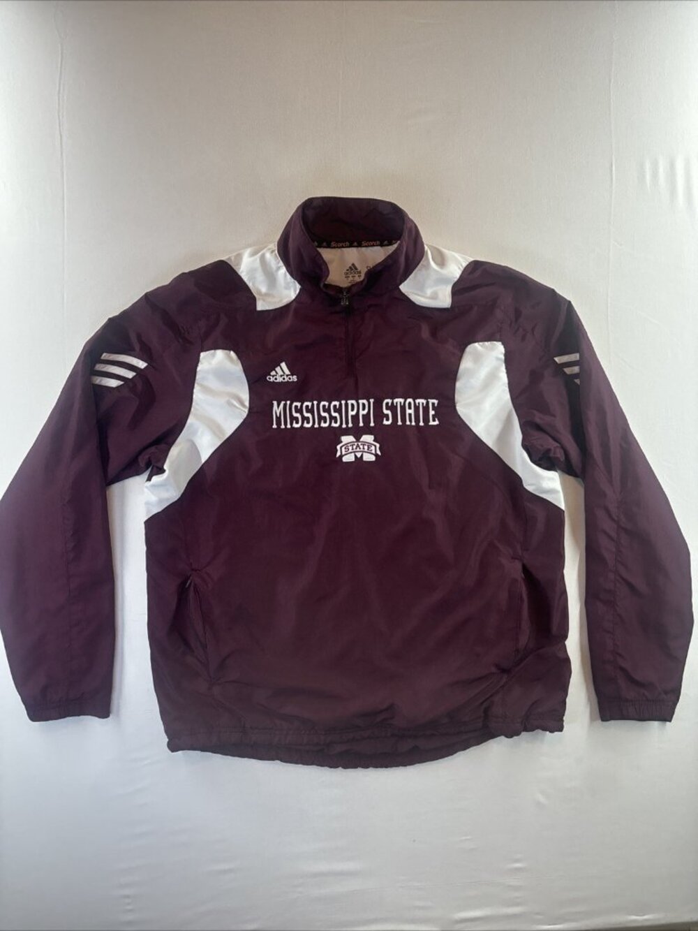 Adidas Scorch Clima Proof Men’s Pullover Windbreaker Jacket MS State Size Medium